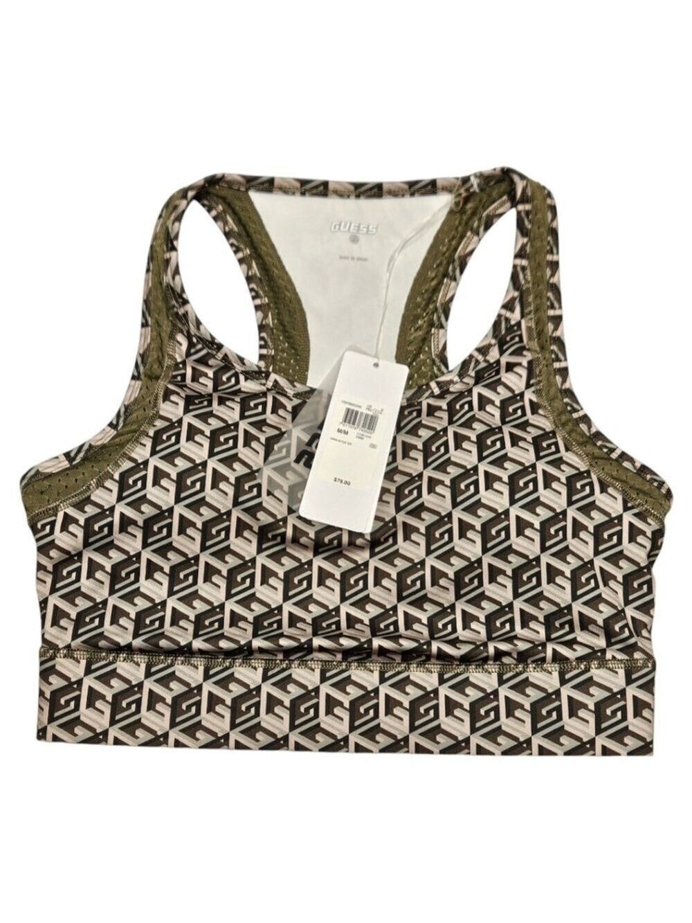 GUESS Active Top Size Medium Workout Shirt Athletic Bra